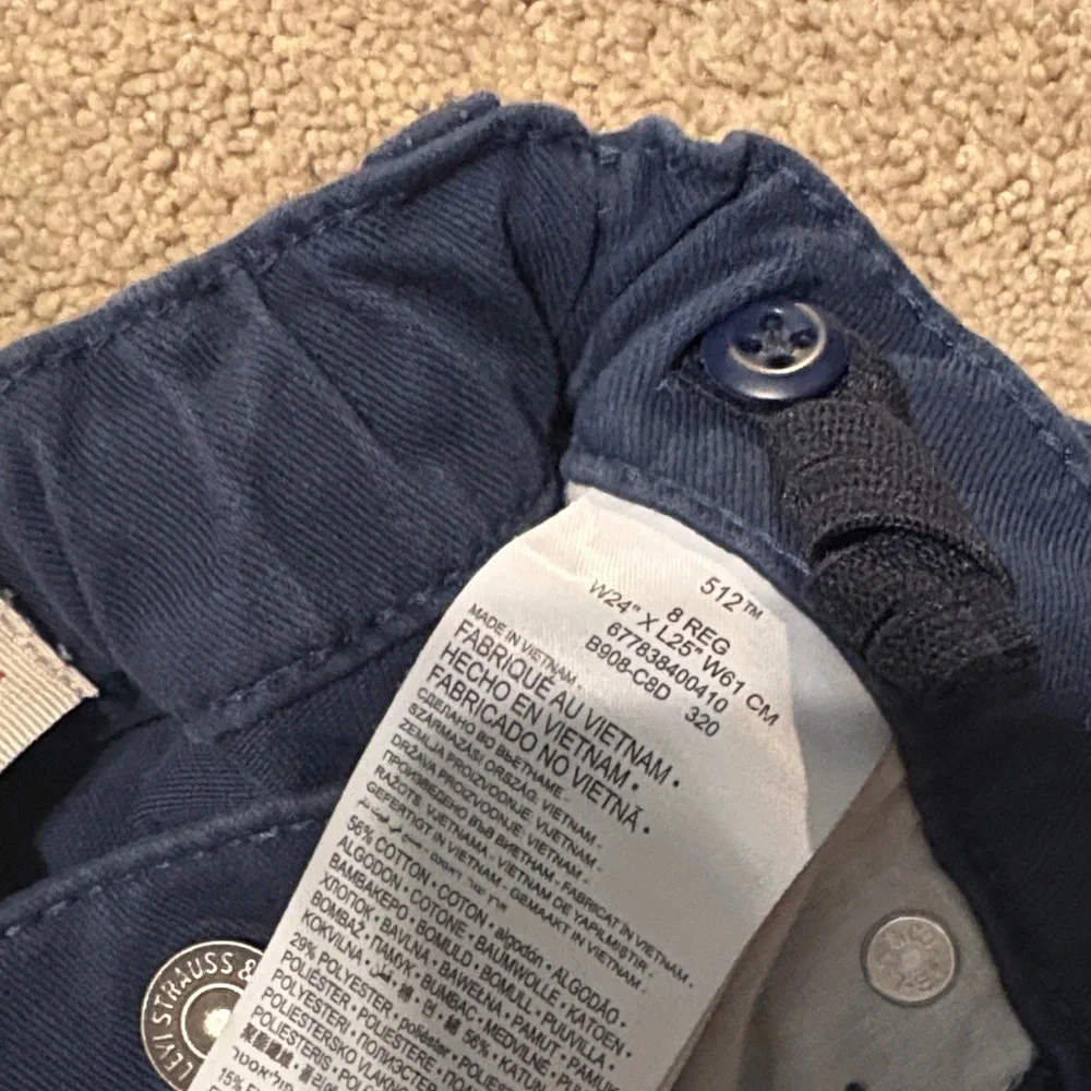 Levi's Deep Blue Trousers - Picture 2 of 4